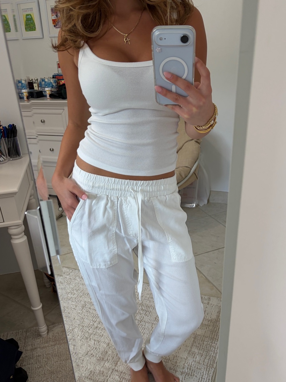 Splendid (Bloomingdale’s) White Cotton Pants XSmall